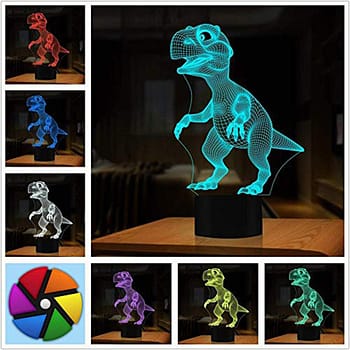 3D Dinosaur LED Lamp