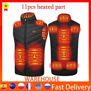 11PCS Heated Vest Jacket for Men & Women
