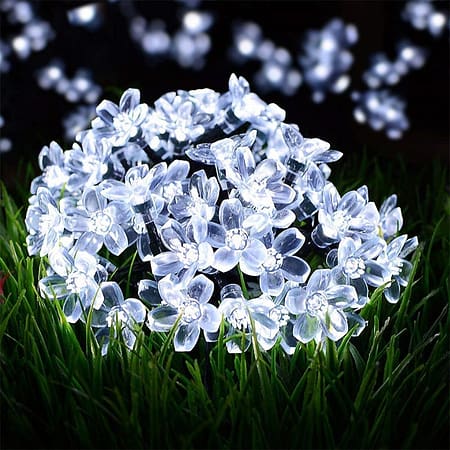 Solar Cherry Blossom Fairy LED Lights