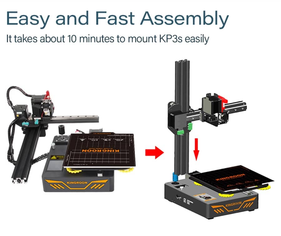 Upgraded High Precision Touch Screen 3D Printer