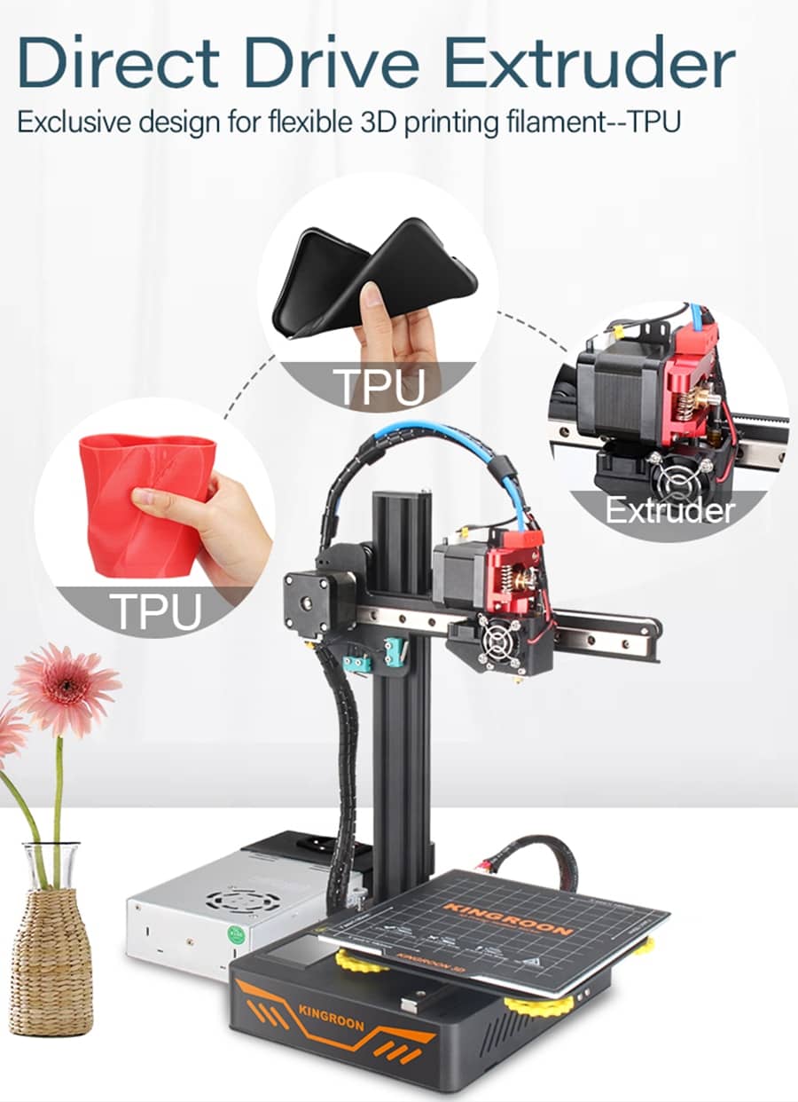 Upgraded High Precision Touch Screen 3D Printer