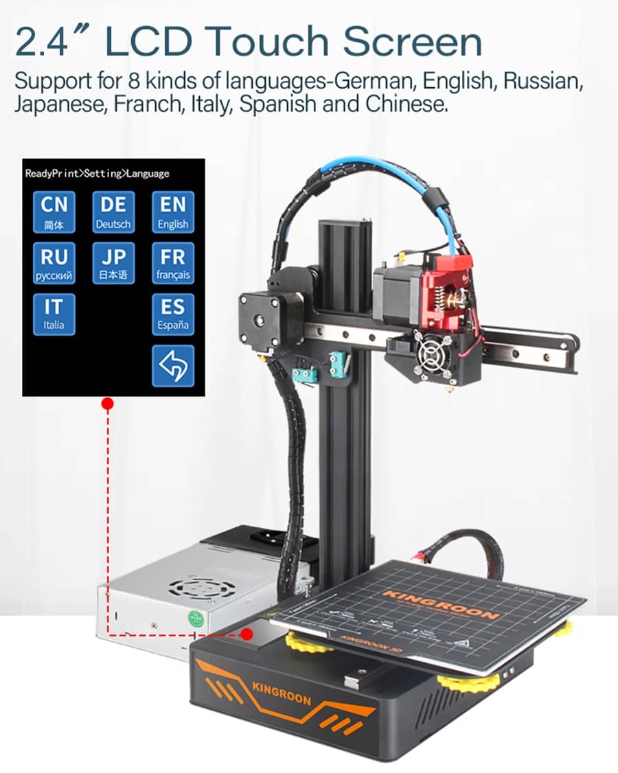 Upgraded High Precision Touch Screen 3D Printer
