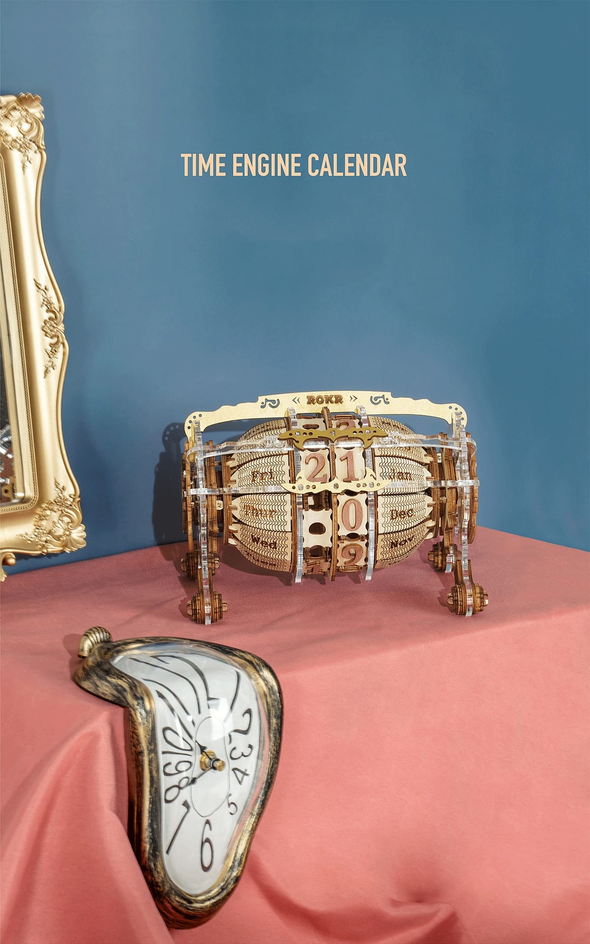Robotime 3D Zodiac Clock Wooden Model Building