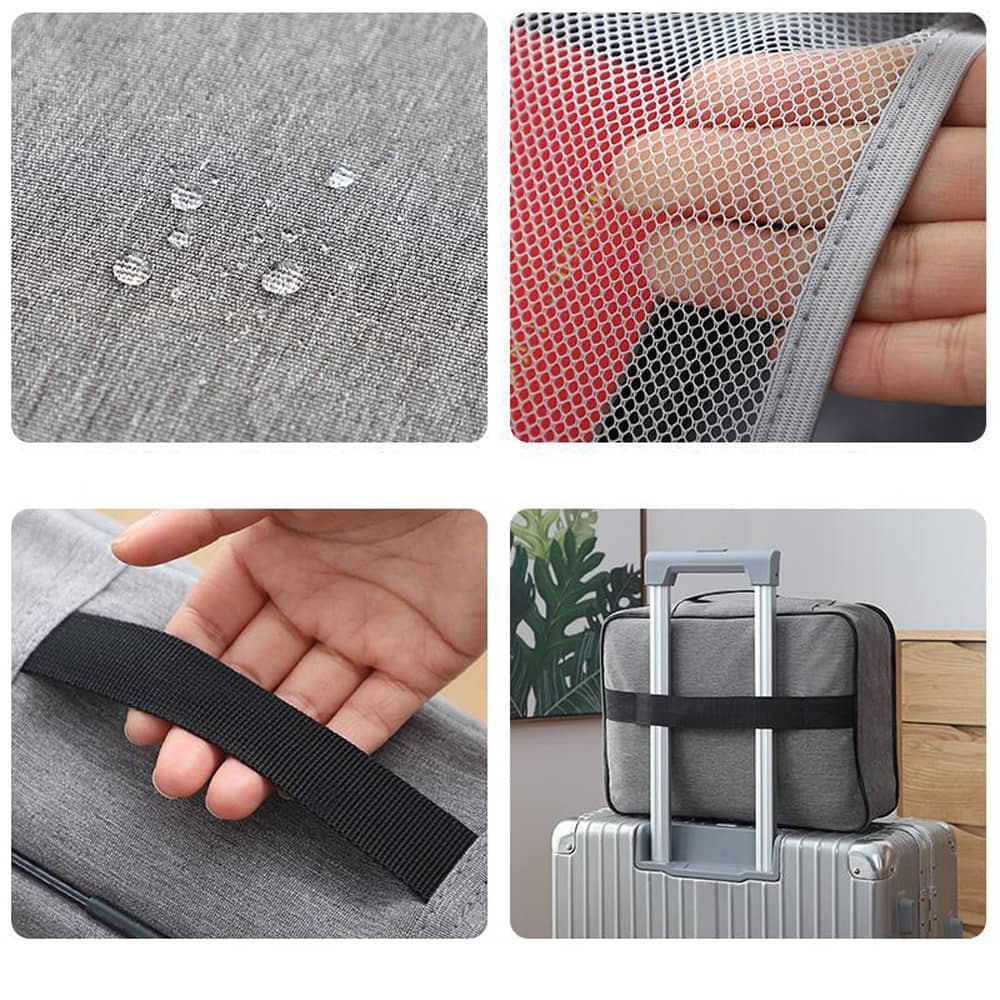 Large Multi-Layer Document Storage Bag with Lock