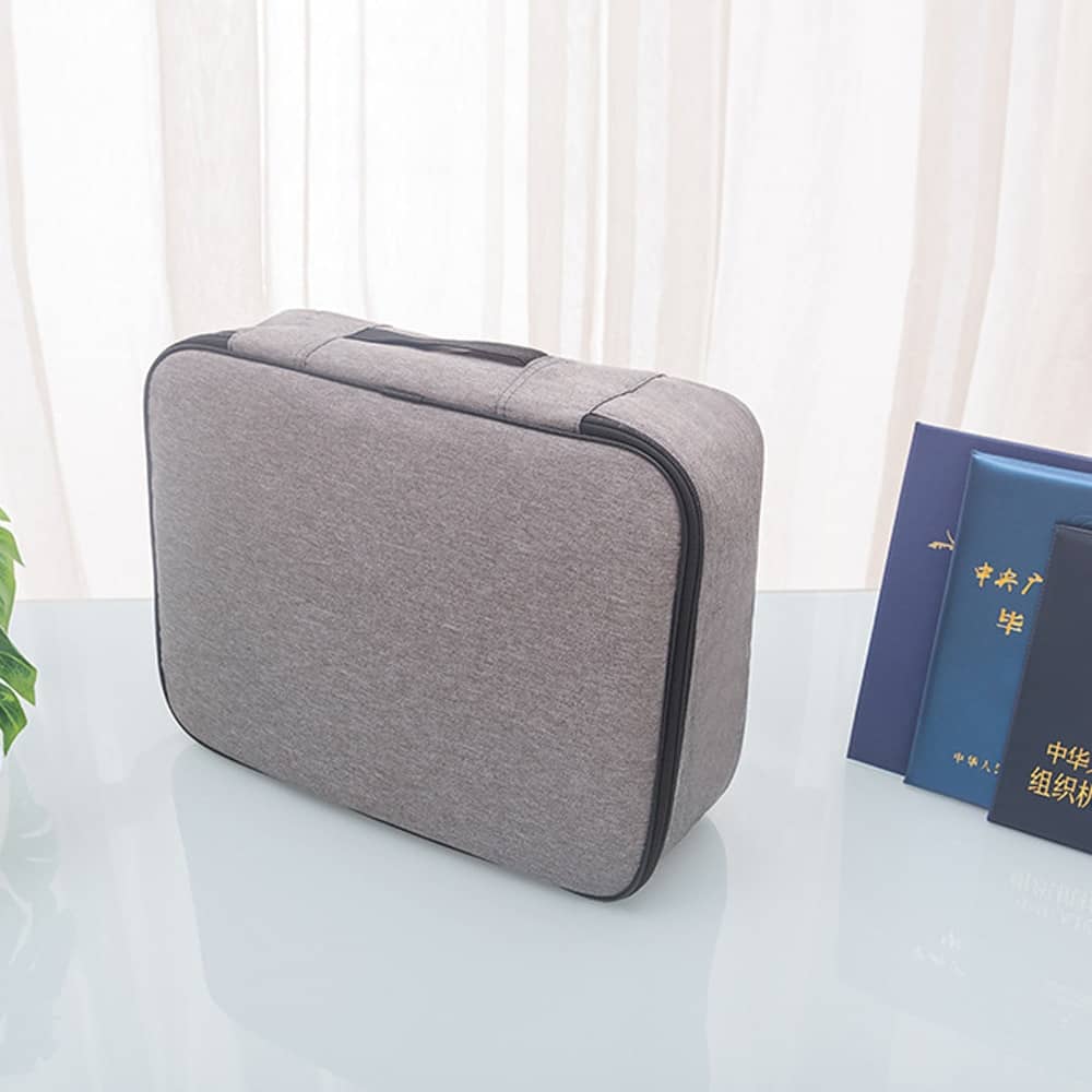 Large Multi-Layer Document Storage Bag with Lock