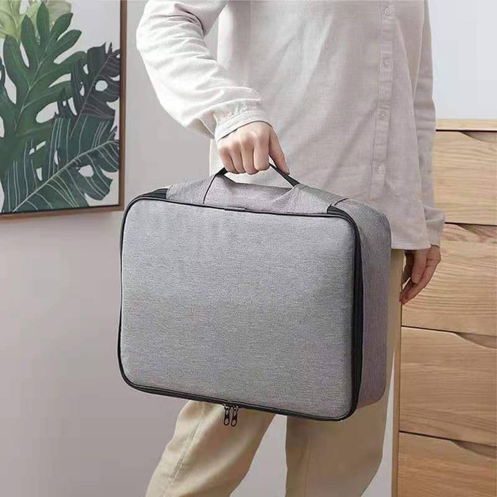 Large Multi-Layer Document Storage Bag with Lock