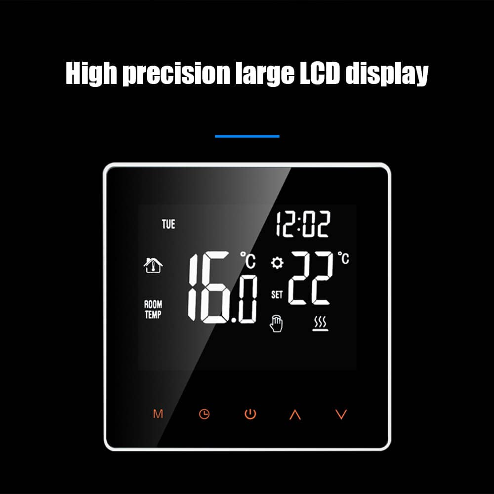 Smart Floor Heat Thermostat with LCD Touch Screen and Temperature Remote Controller 3A/16A WiFi Electric Heating