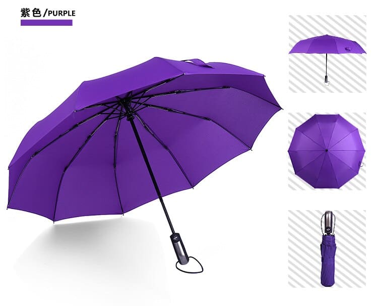 Wind Resistant Automatic Folding Umbrella