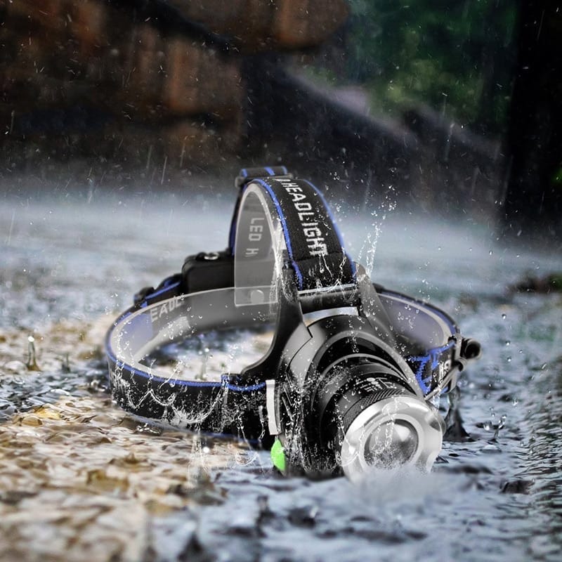 ZK20 LED Waterproof Headlamp with Three Light Switch Modes and USB Charging