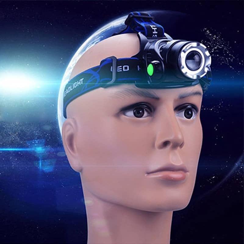 ZK20 LED Waterproof Headlamp with Three Light Switch Modes and USB Charging