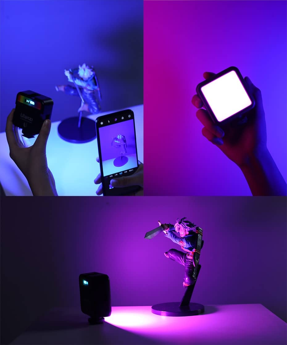 Ulanzi VL49 RGB Full Color LED Video Light with 2500K-9000K Color Temperature, 2000mAh and Type-c Port