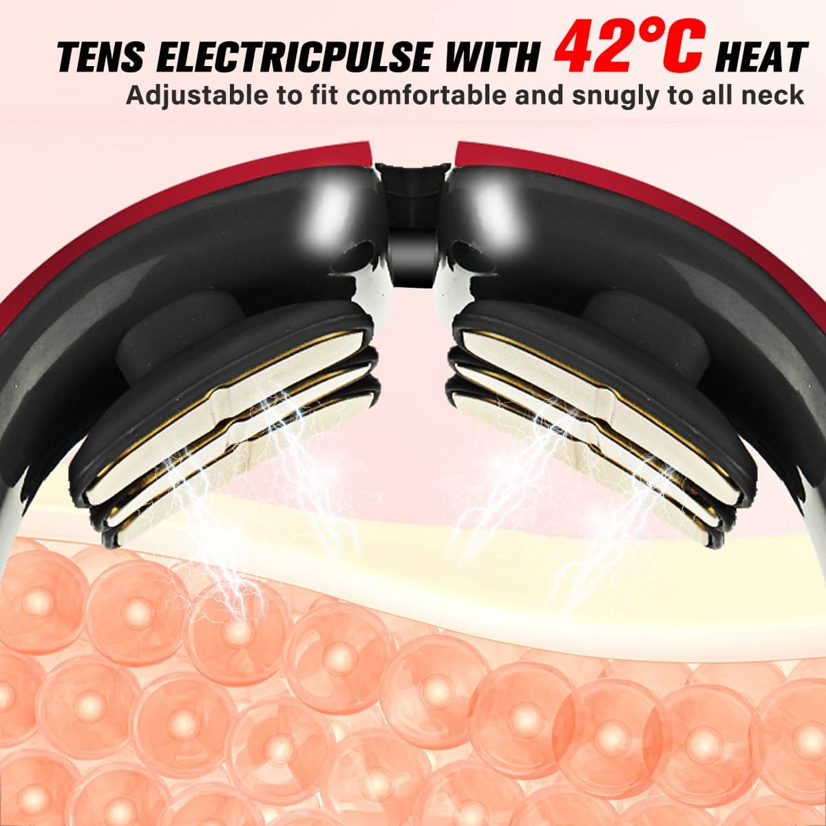 12 Heads Electric Neck Massager With Remote Control