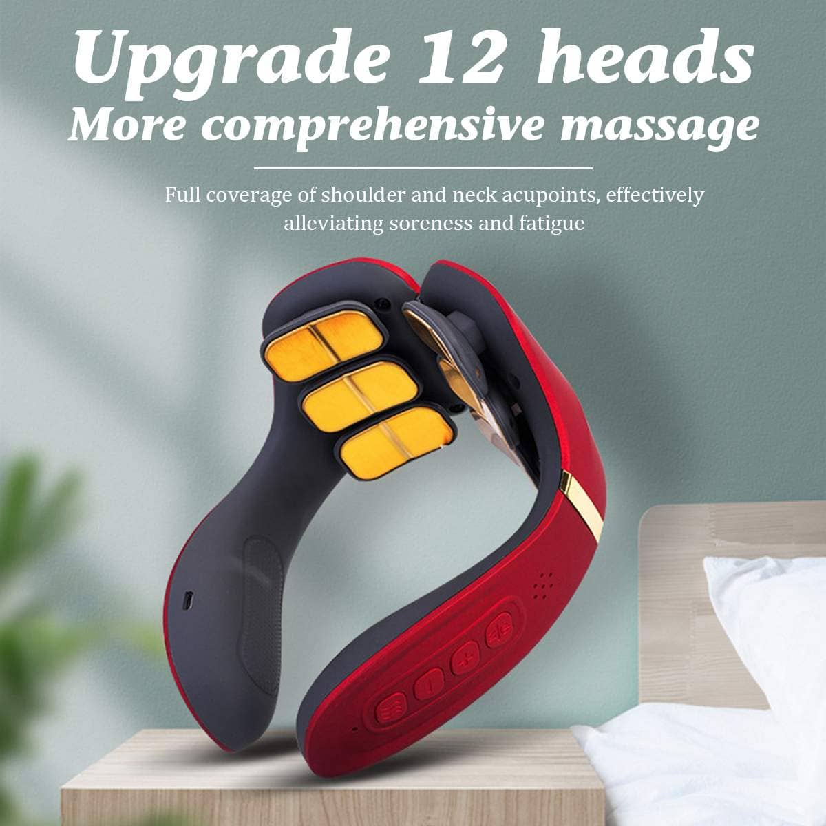 12 Heads Electric Neck Massager With Remote Control
