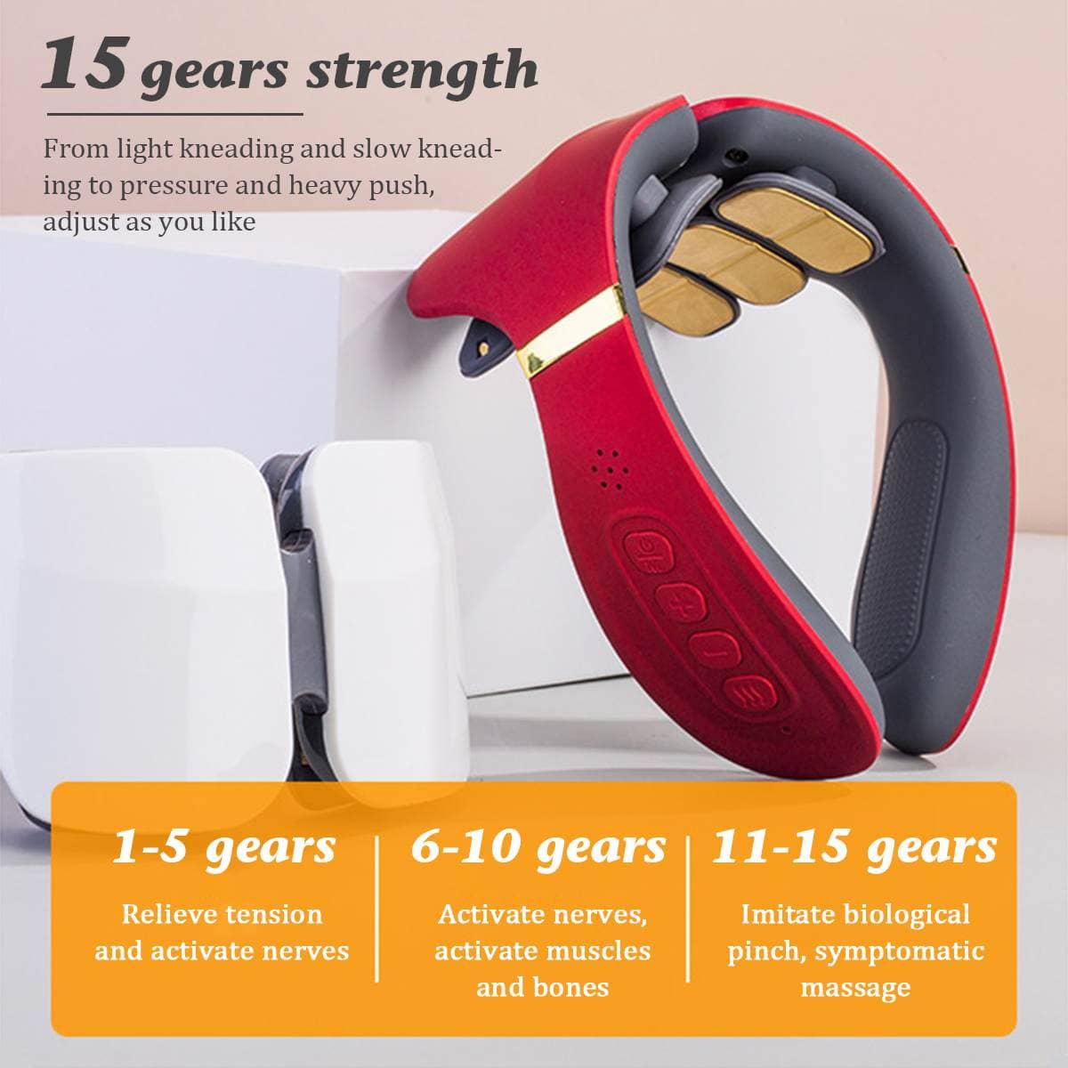 12 Heads Electric Neck Massager With Remote Control