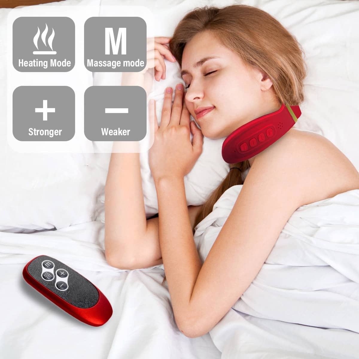12 Heads Electric Neck Massager With Remote Control