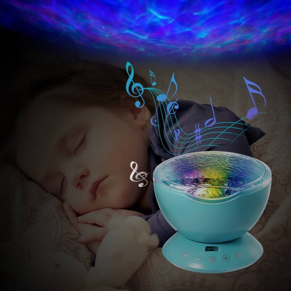 Coquimbo Ocean Wave LED Projector with Built In Music Player and Remote Control