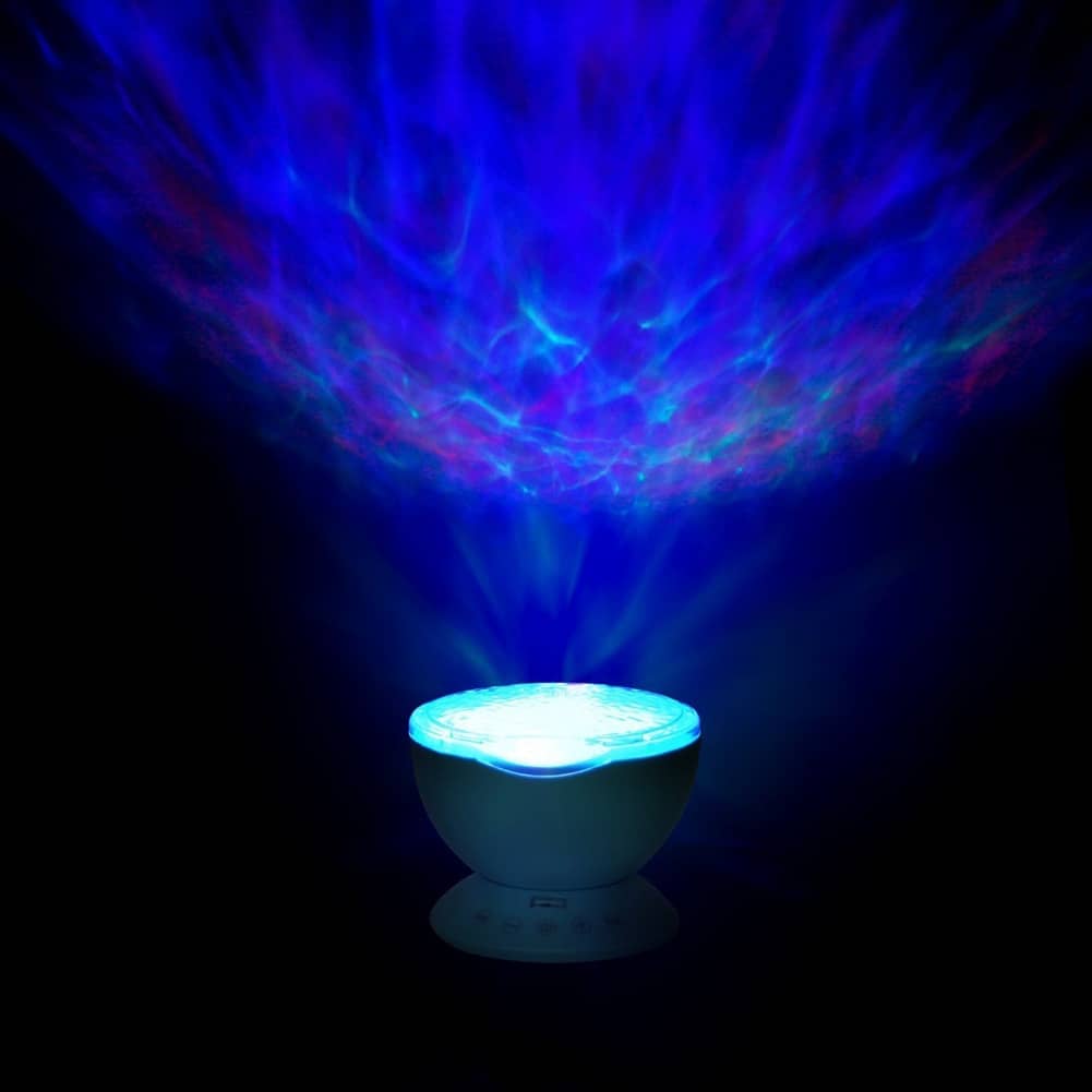 Coquimbo Ocean Wave LED Projector with Built In Music Player and Remote Control