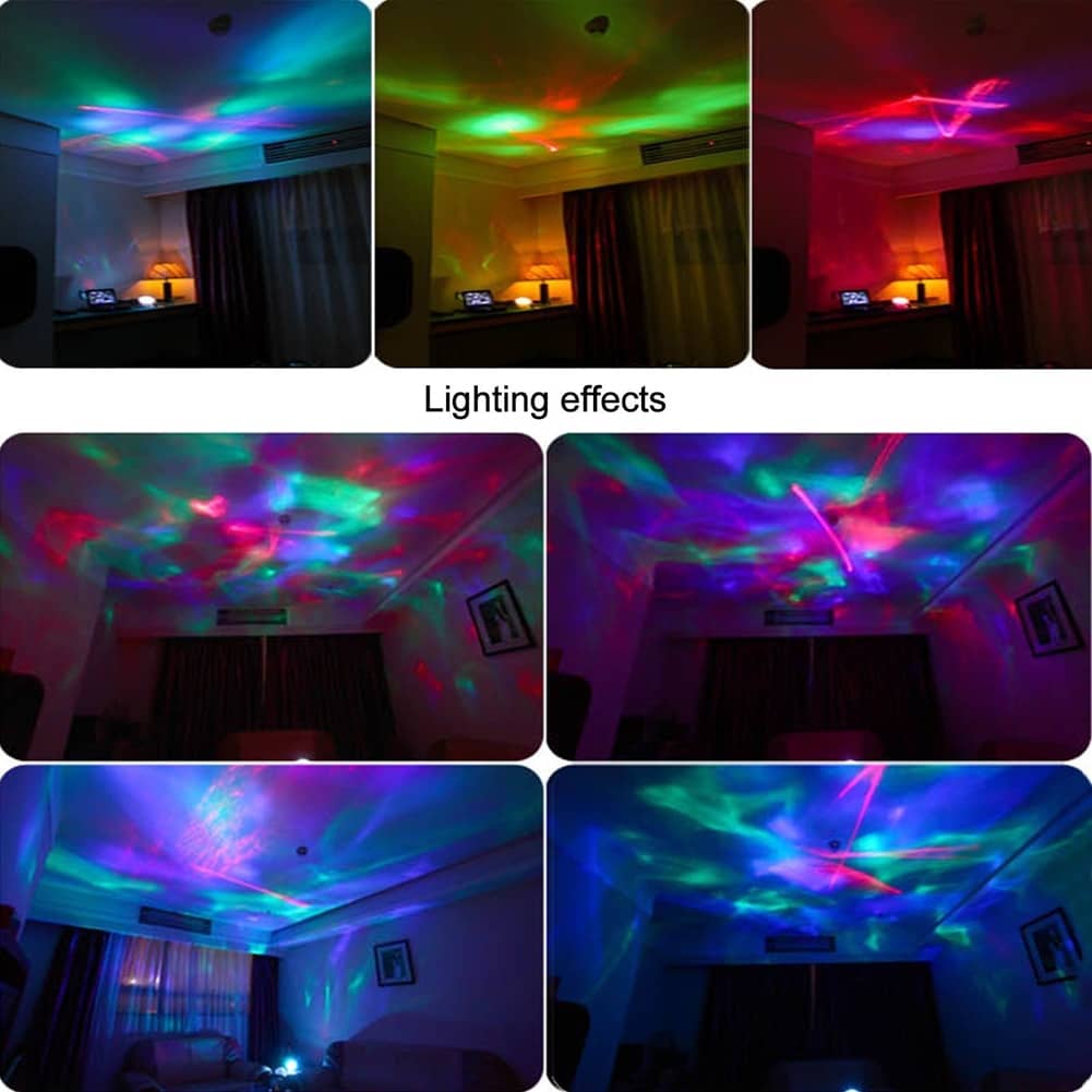 Coquimbo Ocean Wave LED Projector with Built In Music Player and Remote Control