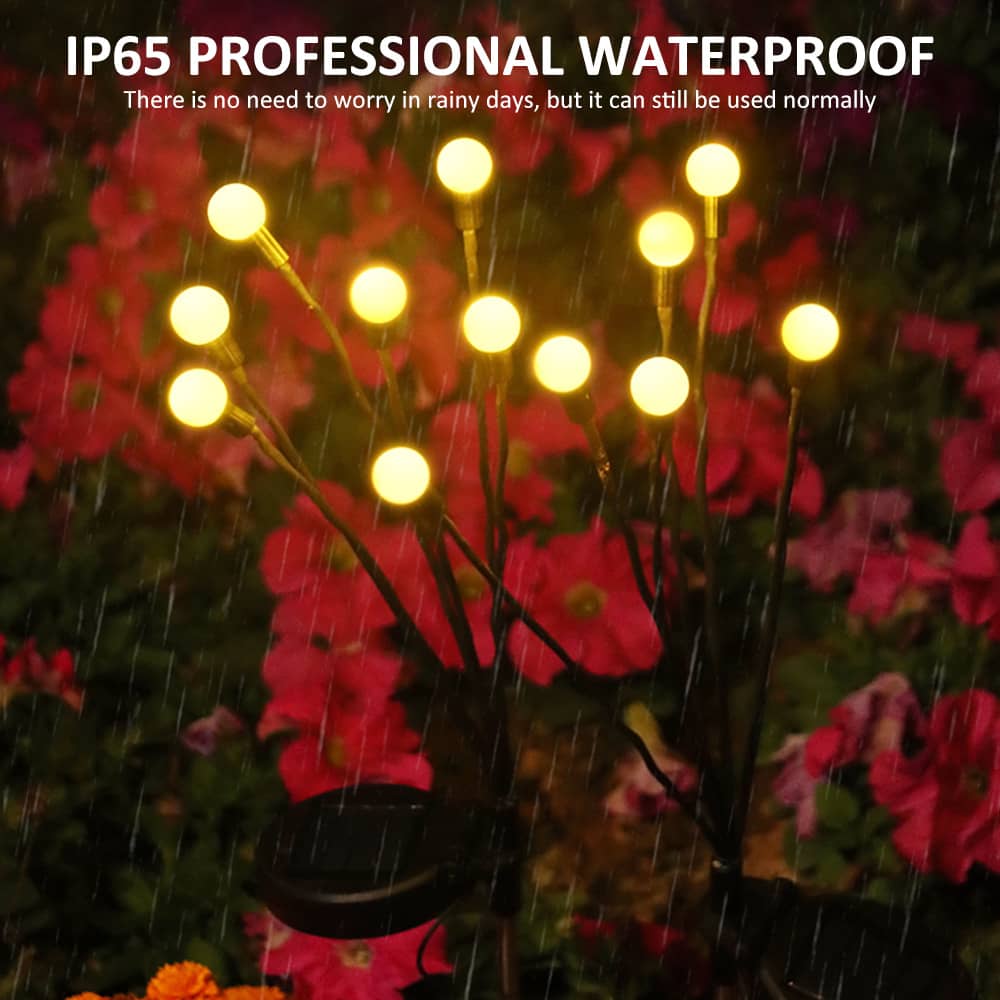 2/4PCS Solar Firefly LED Lights