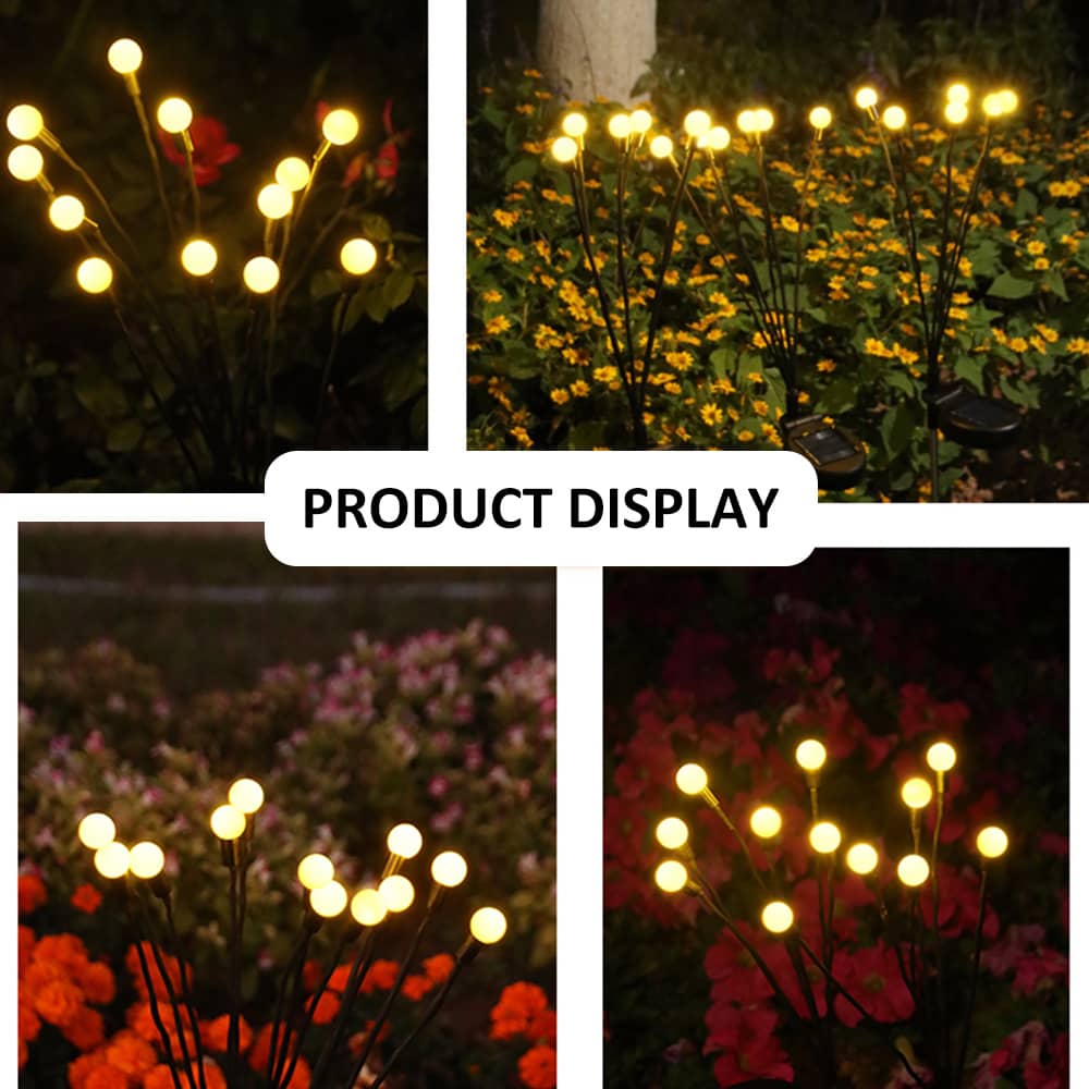 2/4PCS Solar Firefly LED Lights