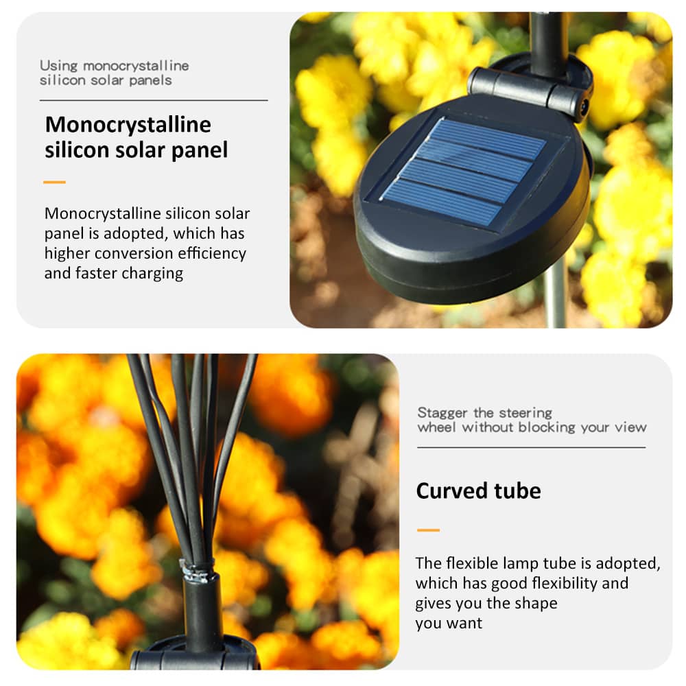 2/4PCS Solar Firefly LED Lights