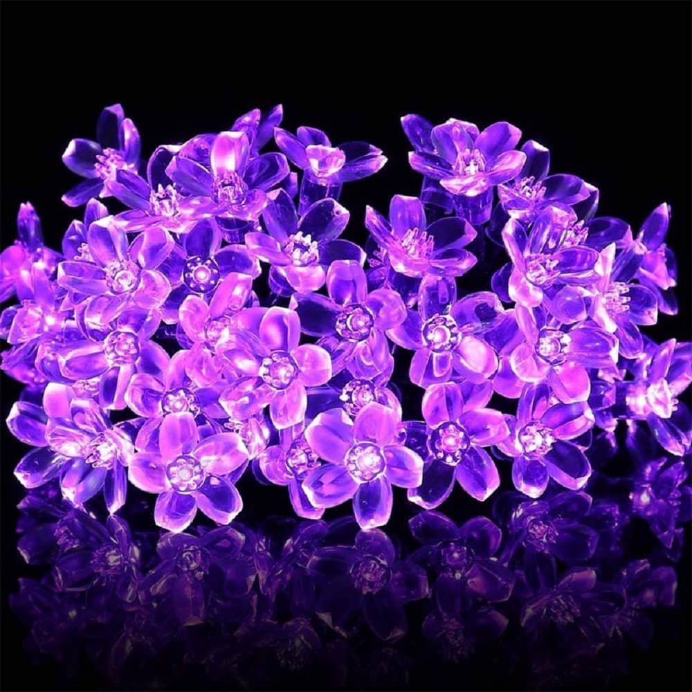 Solar Cherry Blossom Fairy LED Lights