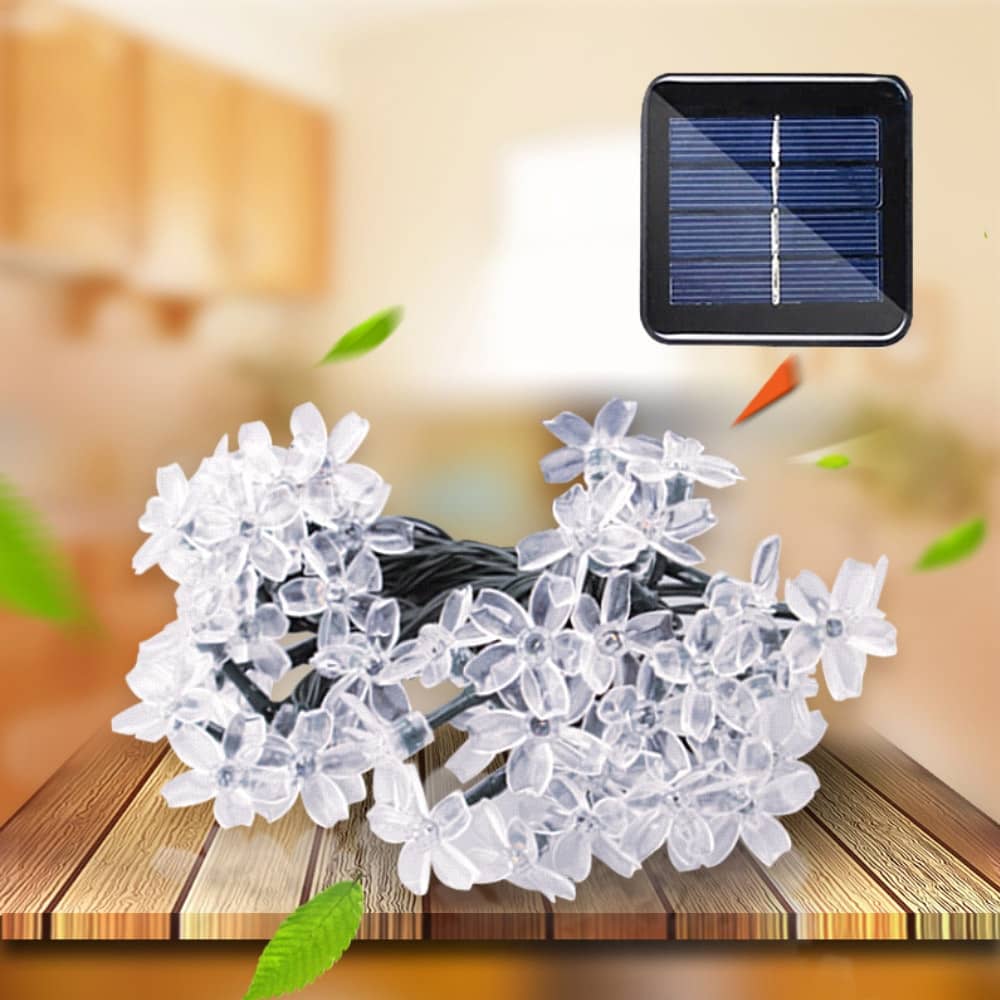 Solar Cherry Blossom Fairy LED Lights