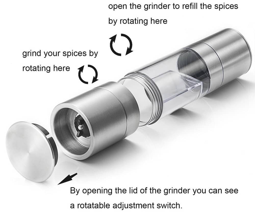 Double-Layer Pepper Grinder