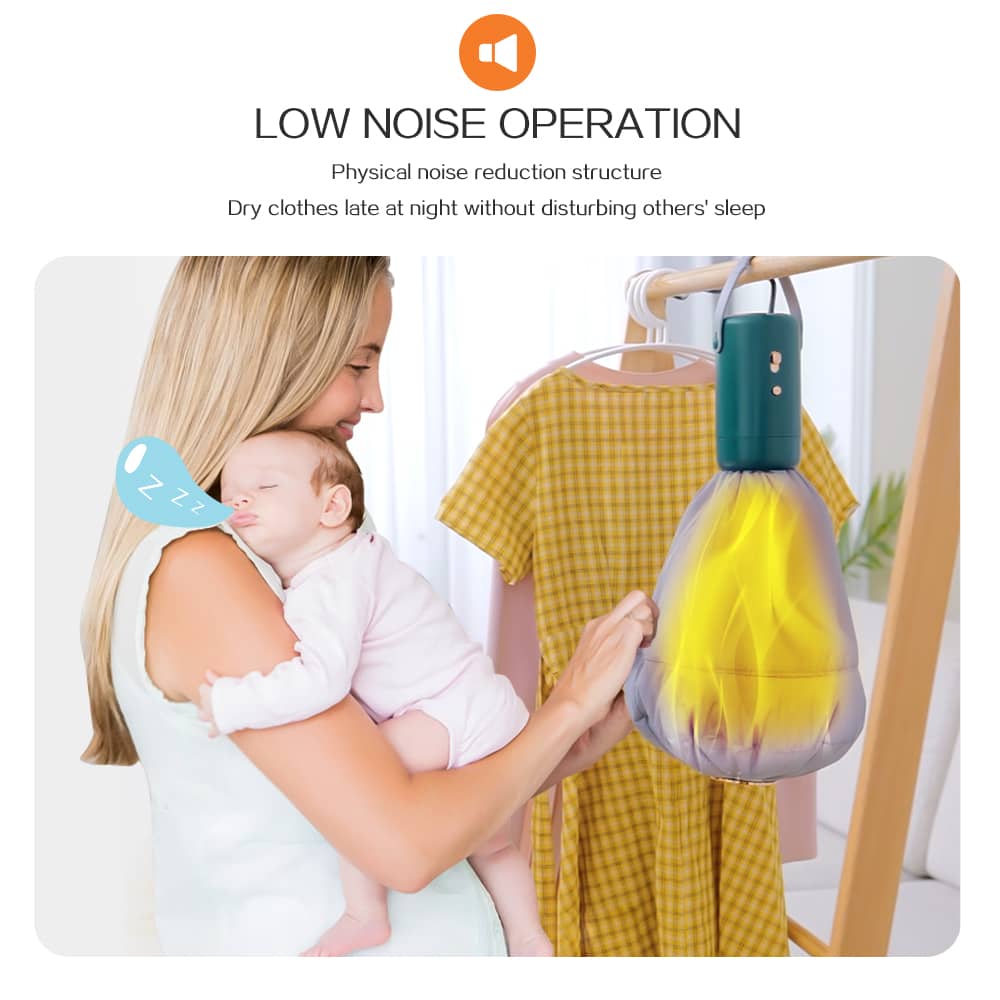 Portable Clothes Dryer with Electric Heating
