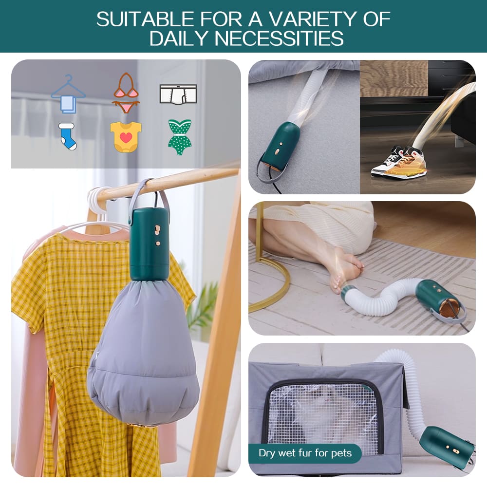 Portable Clothes Dryer with Electric Heating