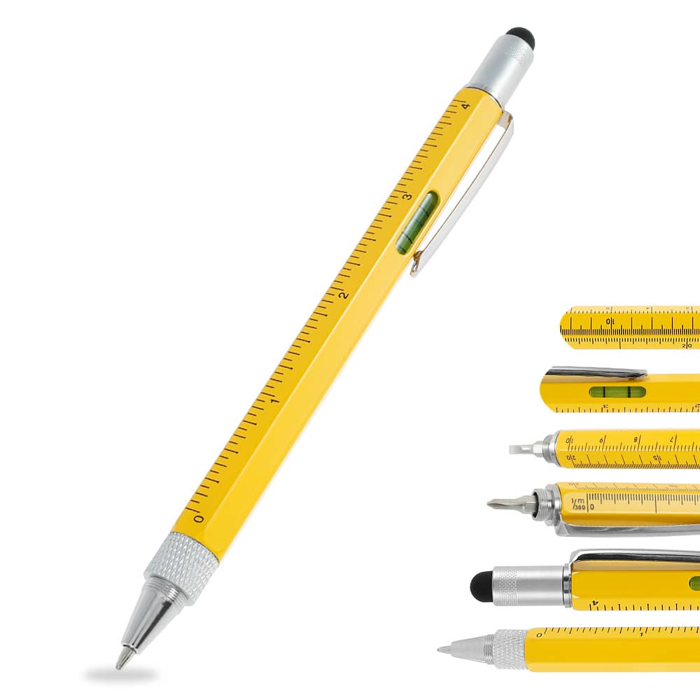 6 In1 Multi-Function Pen Construction Tools