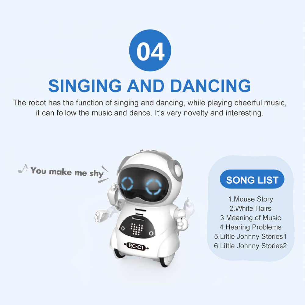939A Pocket RC Interactive Robot with Voice Recognition and Dialogue